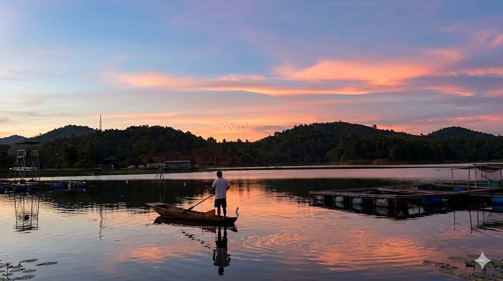 Green Hills Resort Pool at Sunset